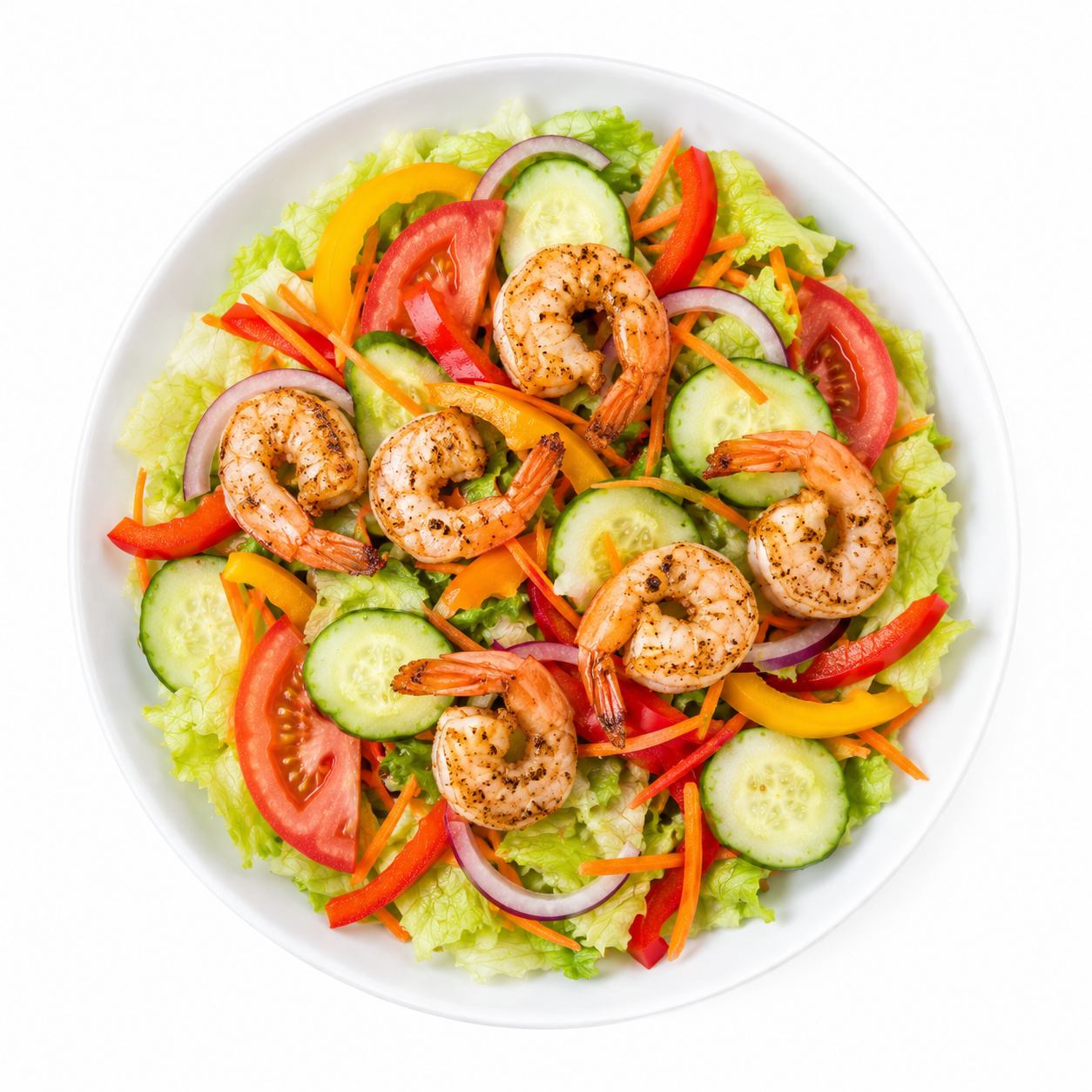 Salat Scampi