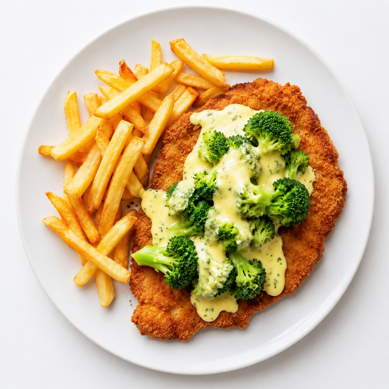 Schnitzel Broccoli