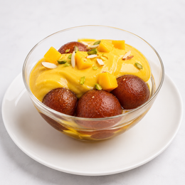 Gulab Jamun mit Mango Creme