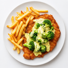 Schnitzel Broccoli