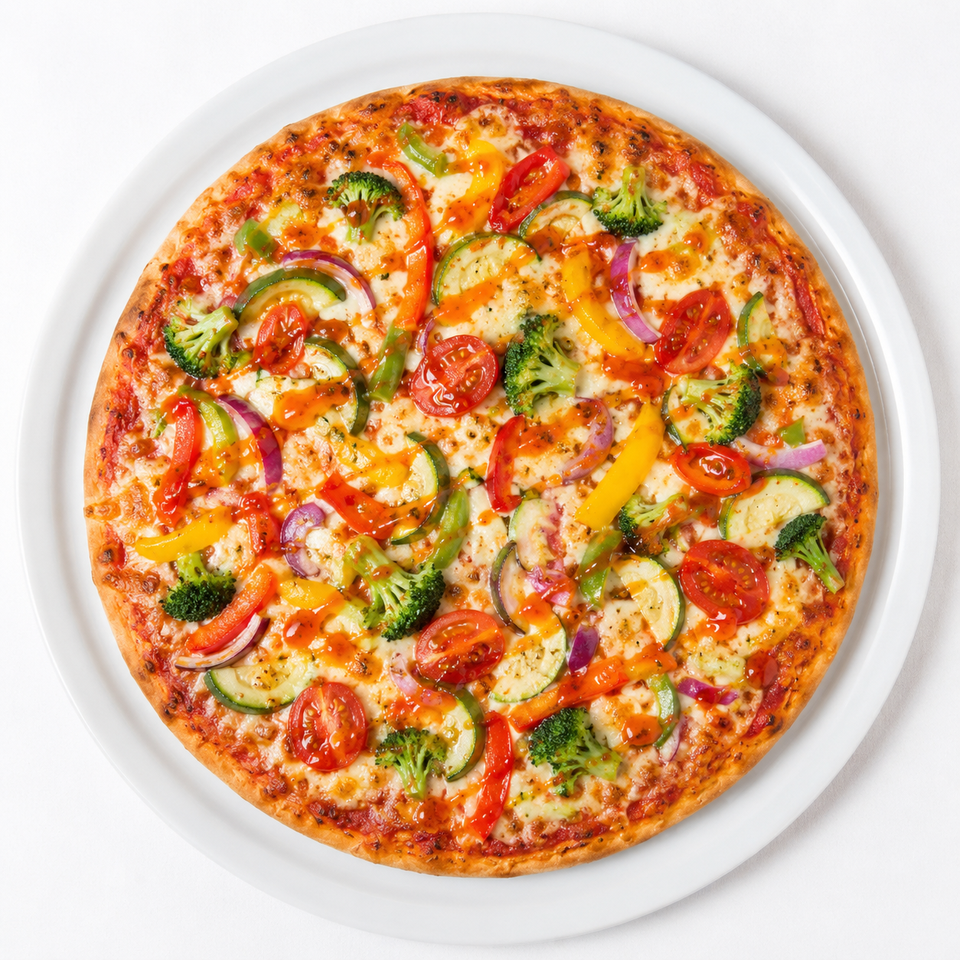 Sweet Chillie Veggie Pizza